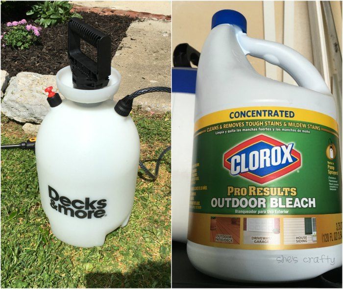 She's Crafty How to Clean Moldy Siding